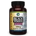 Sorprendente erbe Premium Black Seed Oil Capsule - Alta Potenza, Freddo Pressato Nigella Sativa Aids in Salute Digestiva, Supporto Immune & Brain Funzione - 60 Conte, 1250mg
