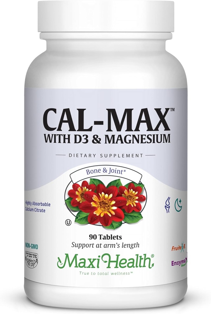 Calcio 1000 mg con vitamina D3 (400 UI) e Magnesio (750 mg) - Supplemento dietetico per ossa, denti, supporto congiunto - per uomini e donne - 90 compresse