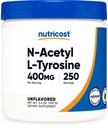 Nutricost Pure N-Acetyl L-Tyrosine (NALT) Polvere 100 Grammi