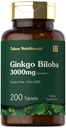 Carlyle Ginkgo Biloba 3000mg | 200 compresse vegetariane | Extra Strength | Non-GMO, Gluten Freen Formula | by Tahoe Nutritionals