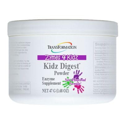TRASFORMAZIONE IL GENESIS DI GOOD HEALTH Enzymes Digest Powder, Natural Digestive Support for Kids, Supporta la digestione sana e allevia i sintomi del gas, del cracking, del Bloating, facile da mescolare, 47g
