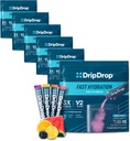 DripDrop Hydration Packets - Bold Variety Pack - Single Serve Electrolytes Powder Drink Mix - Watermelon, Berry, Lemon, Orange - Non OGM, Gluten Free, Vegan - 192 Sticks