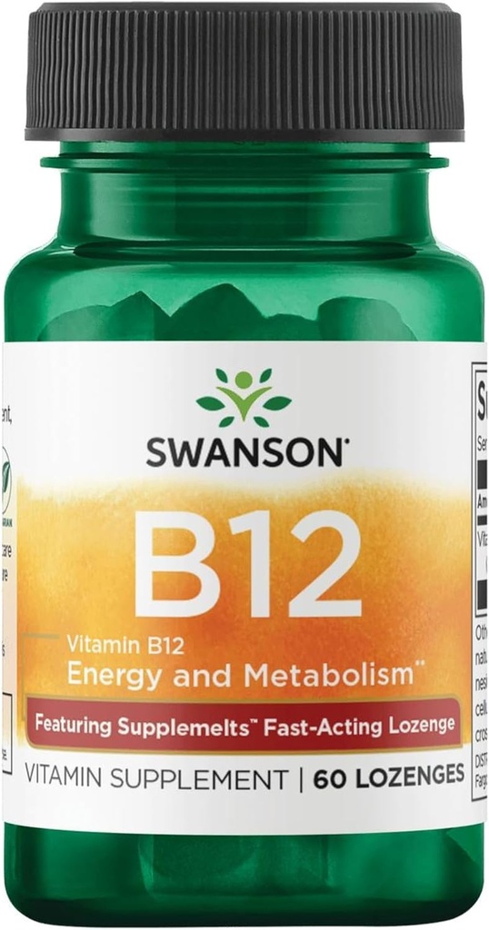 Swanson Supplemelts Vitamina B-12 5 Milligrammi 60 Tabs