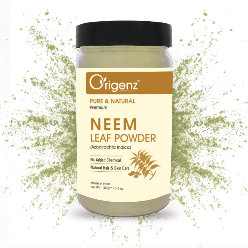 Generico Neem Leaf Powder Face Pack for Soft & Glowing Skin | Aiuta a controllare l'acne, i campioni, le cicatrici, le testate nere, il dandruff | Azadirachta Indica | 100gm