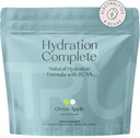 Integratori TRU Idratazione completa BCAA, Aminoacidi a base vegetale + Sale himalayano rosa, Elettroliti & L-carnitina, Vegan, Calorie zero, Nessun dolcificanti artificiali, 24 Serve, Mela verde