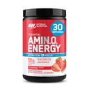 Optimum Nutrition Amino Energy Powder Plus Focus, con BCAA, Electrolytes e Caffeina, Juicy Strawberry, 30 Servings (Packaging May Vary)