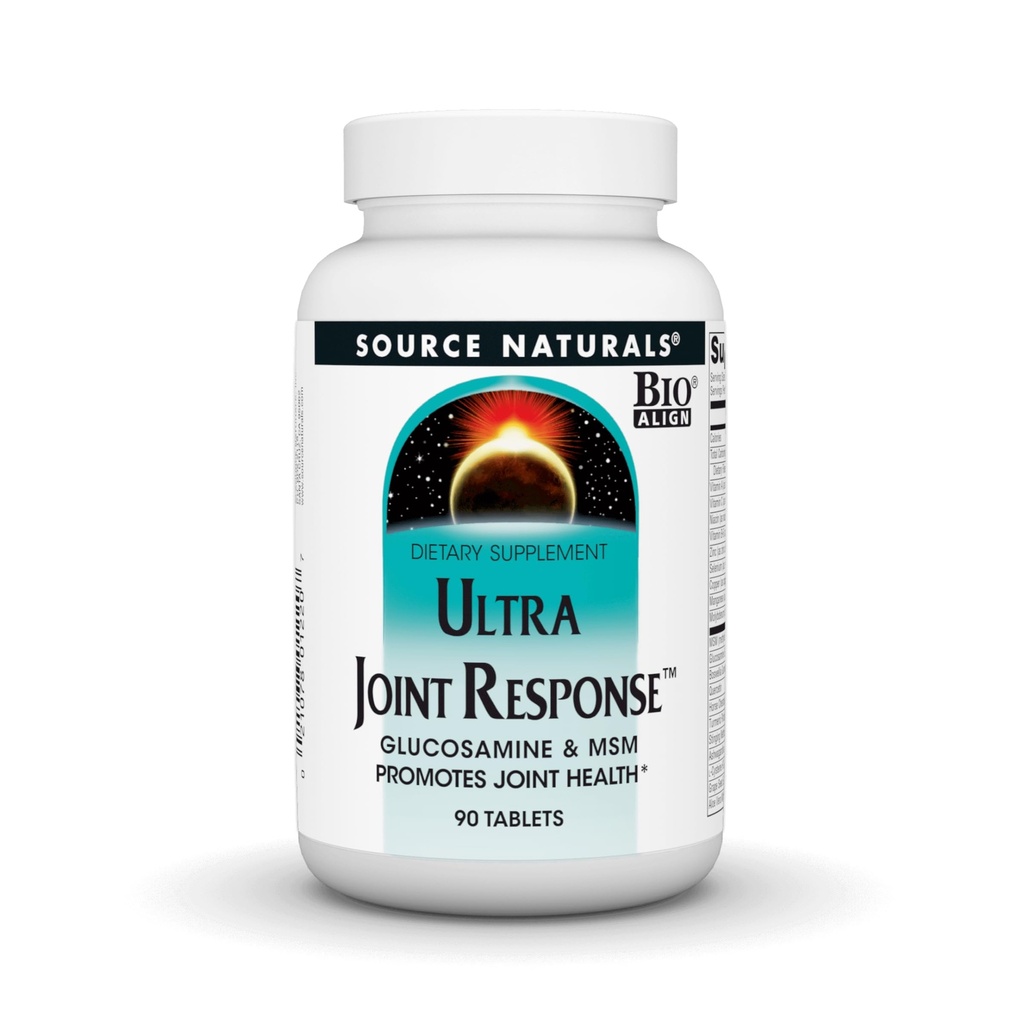 Fonte Naturals Ultra Joint Response, Bio-Align, Glucosamine e MSM, promuove la salute comune* - 90 compresse