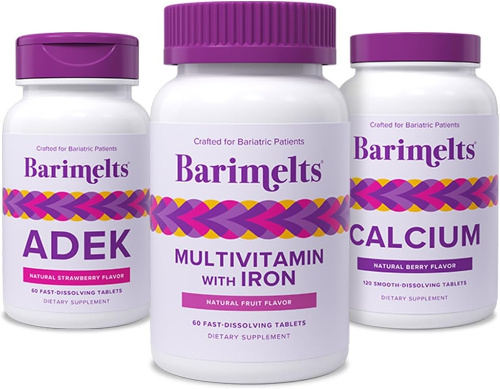 BariMelts Path to Bariatric Success Pack - Multivitamin con ferro, citrato di calcio e ADEK
