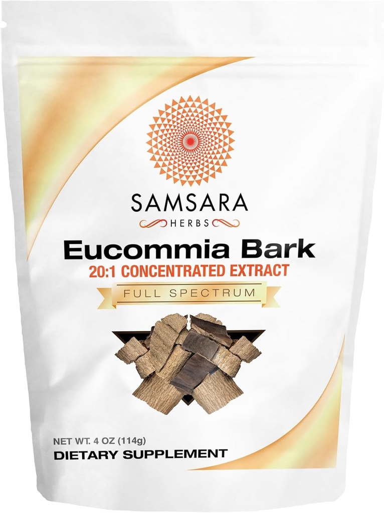 Samsara Erbe Eucommia Estratto di polvere - 20:1 estratto concentrato (4oz/114g)