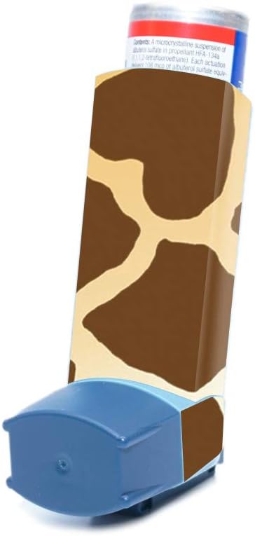 MightySkins Skin per Ventolin HFA Asthma Inhaler - Giraffe | Copripiumino in vinile resistente, resistente e unico | Facile da applicare, rimuovere e cambiare stili | Made in the USA