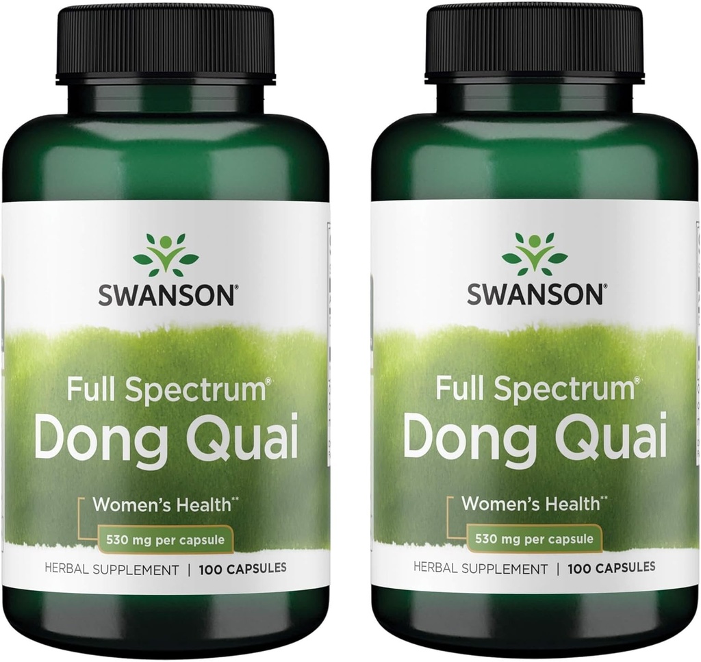 Swanson Dong Quai 530 Milligrammi 100 capsule (2 Confezione)