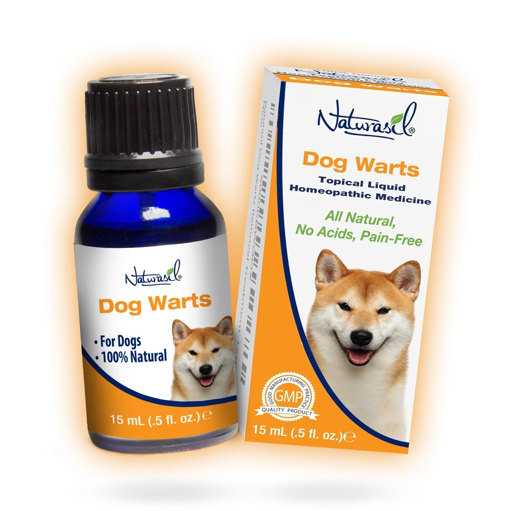 All-Natural Dog Warts Remover by Naturasil — Pure Thuja & Plant Extracts for Topical Wart & Skin Blemish Remover on Pets | Fast-Acting, Gentle & Pain-Free | No acids | Safe for Dogs 3+ Mesi | 15mL