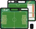 LEAP Coach Board Premium Tactical Clipboard Due lati con Full & Half Court Dry Erase Marker Board per basket, baseball, calcio, calcio, hockey