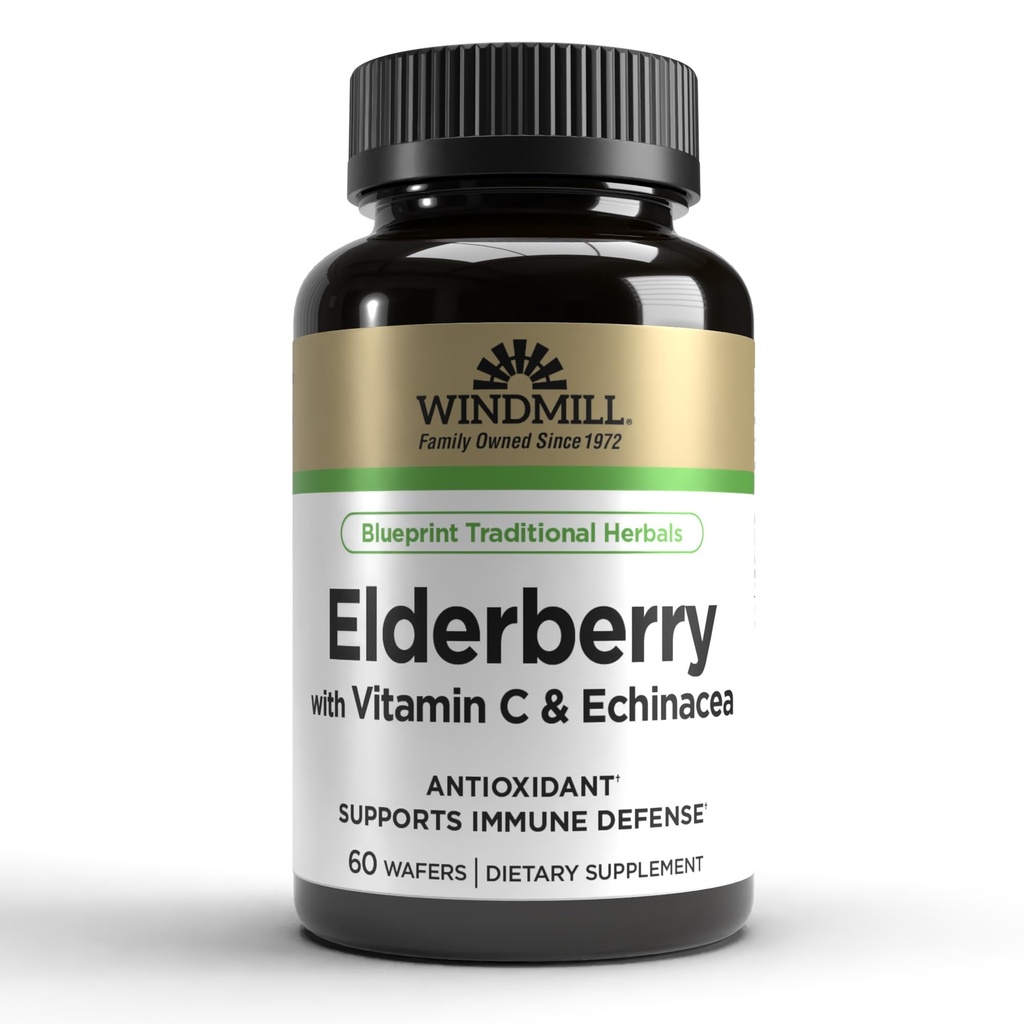 Mirtillo di vento con vitamina C & Echinacea capsule 60 Ea