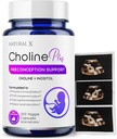Vitamine di Preconcezione di Choline e Inositol per le donne - Integratore di miscela di fertilità, Supporta la gravidanza sana e lo sviluppo cognitivo del bambino, Qualità dell'uovo migliorata, equilibrio di ormone (200 capsule)