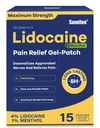 Sumifun 4% lidocaina patch Plus 1% mentolo - 15 conteggi massima resistenza OTC dolore sollievo patch per schiena Ache Stiff collo Joint Pain Soreness Topical Analgesic