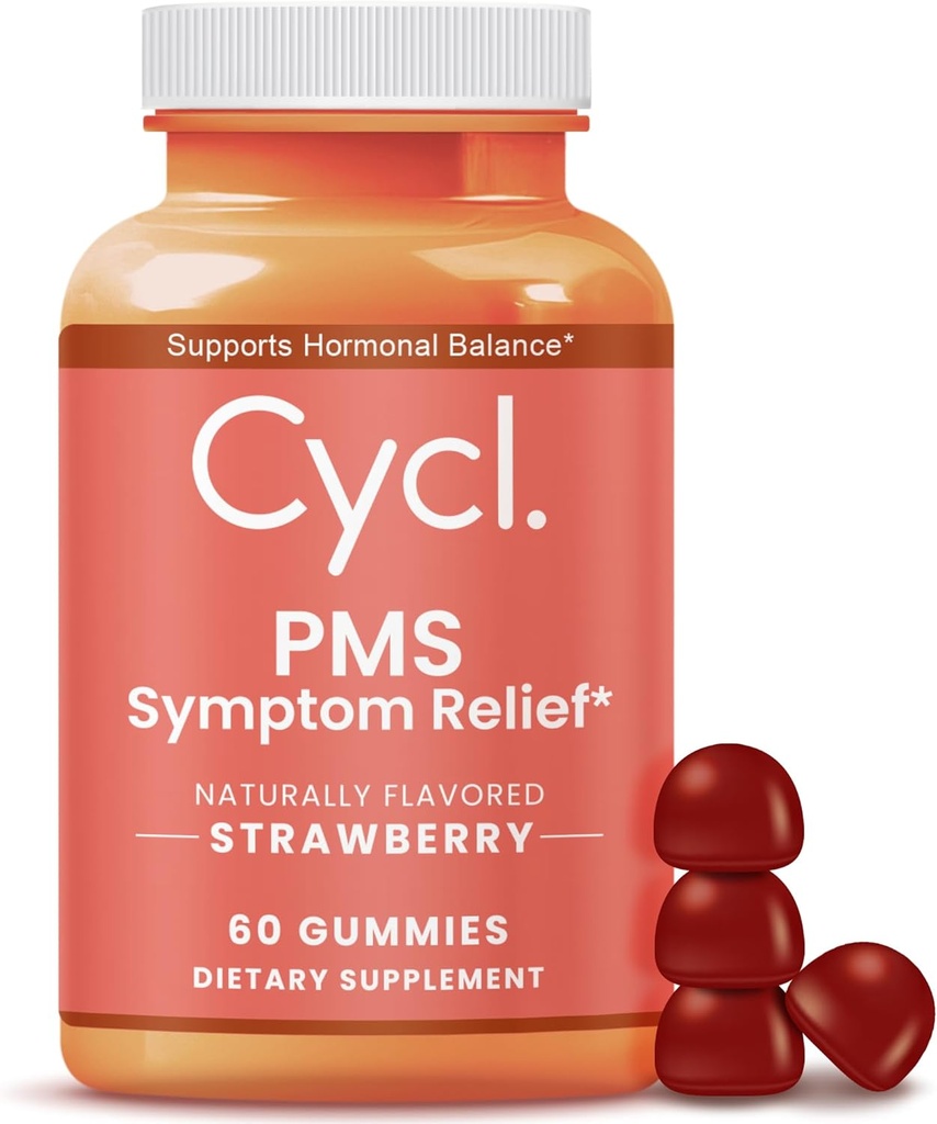 PMS Support Gummies per le donne - Chasteberry Supplement per l'equilibrio dell'ormone & Menstrual Cramp Relief - 60 Count