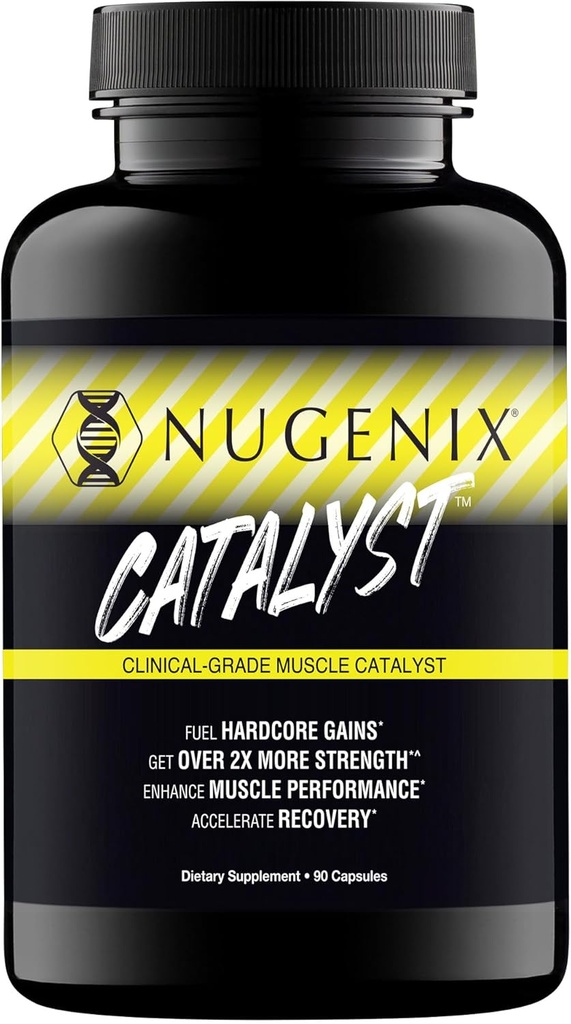 Nugenix Catalyst - Enhanced Muscle Builder and Muscle Recovery, Train Harder, Aumentare le prestazioni - 90 capsule