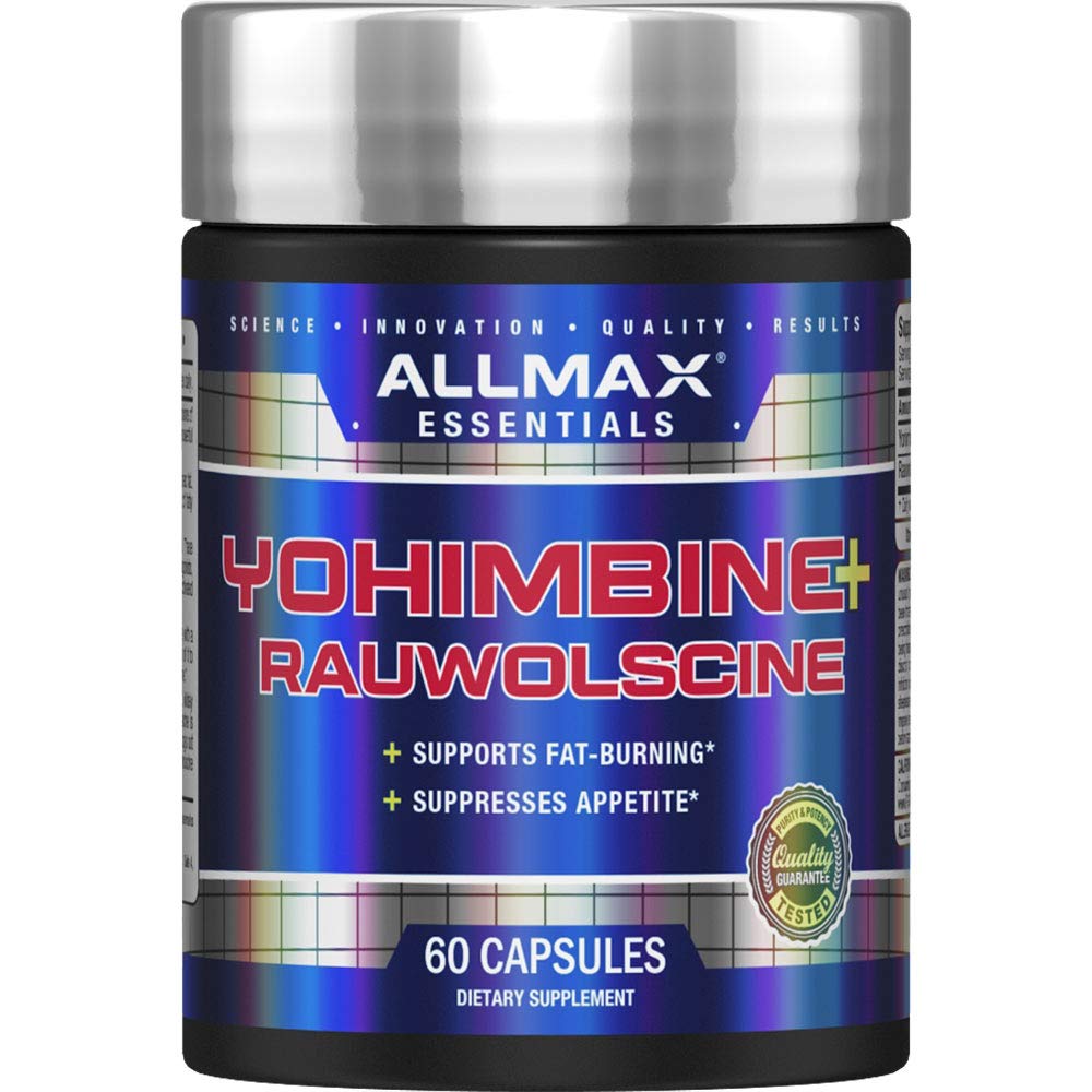 ALLMAX Essentials YOHIMBINE + RAUWOLSCINE - 60 Capsule - Supporta Fat Burning & Suppresses Appetite - 60 Serve