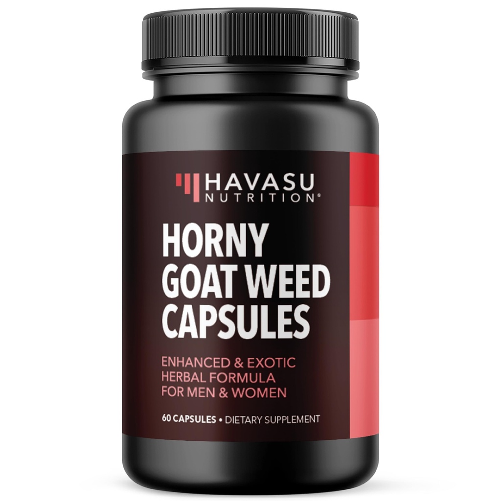 Arrapato Goat Weed Capsule per uomini e donne - Extra resistenza Performance & Energy Support con Tongkat Ali, Muira Puama, e Saw Palmetto - 1 mese di alimentazione Herbal Supplemento per una maggiore resistenza