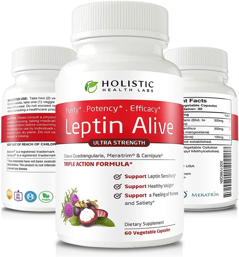 Gestione del peso massimo delle leptin per le donne, Forza Extra - MeraTrim, Carnipure e Cissus Quadrangularis Supporto Metabolismo Naturale e Gestione Cravings. 60 capsule vegetali