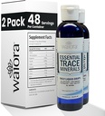 Waiora Essential Trace Minerals | Help Replenish Lost/Depleted Minerals | 60+ Minerali Ionica Trace | Funzioni vitali del Corpo di Supporto, pH Balance | Plus Electrolytes for Hydration (2 Bott / 96 serv)