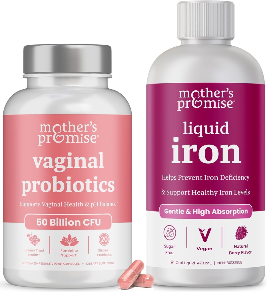 Promessa della madre Ferro liquido e Probiotici vaginali Bundle