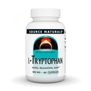 Fonte Naturals L-Tryptophan, per Mood, Relax e Sonno*, 500mg - 60 capsule