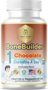 Bambini Bone Builder 1 Chewable A Day Halal Vitamins Chocolate Flavor per età 4-12 60 Serve