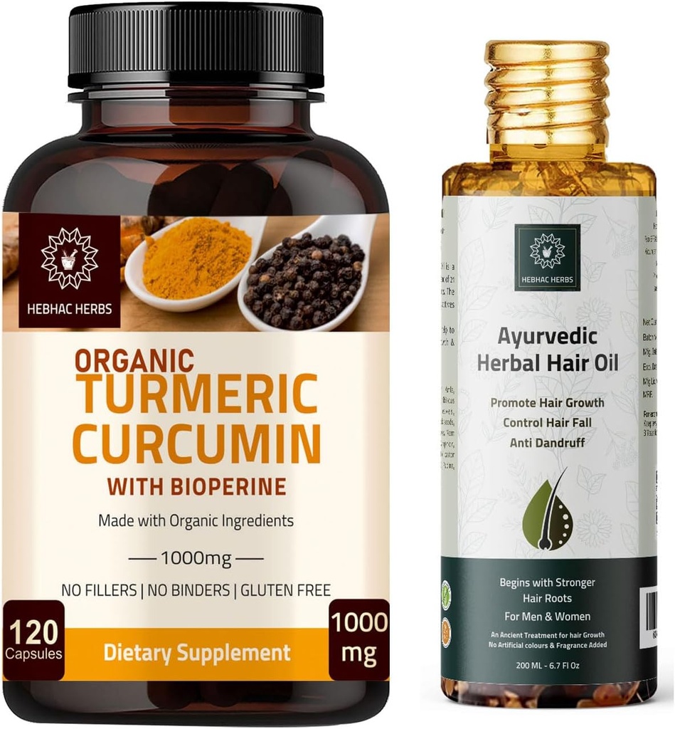 Estratto di curcumina curcuma e Ayurvedic Herbal Hair Oil