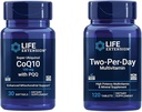 Estensione della vita Super Ubiquinol CoQ10 100mg 30 Softgels Supporto per l'energia cellulare Bundle con due per giorno alta potenza 120 Tablet Multivitamin