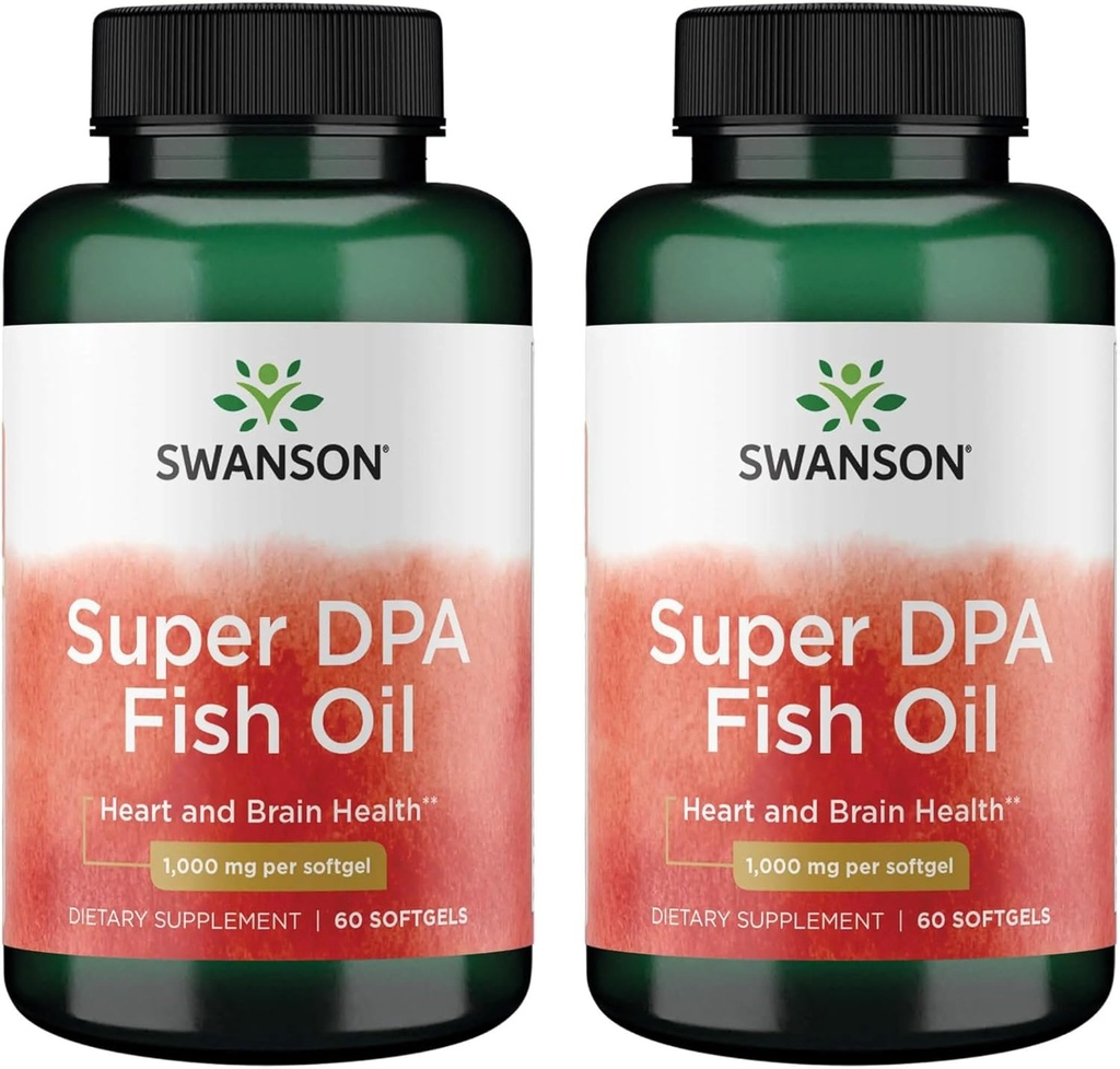 Swanson Super Dpa Fish Oil 1.000 mg 60 Sgels (2 Confezione)