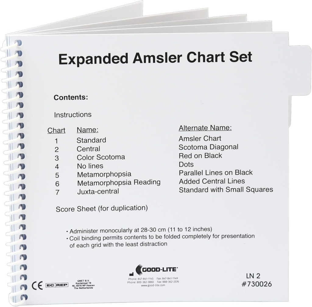 Set grafico griglia Amsler, espanso