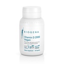 Biogena Vitamina D 2000 Vegan Formula - Sun Vitamin D3 Supplemento per l'assorbimento del calcio, Supporto immunitario - 60 capsule**