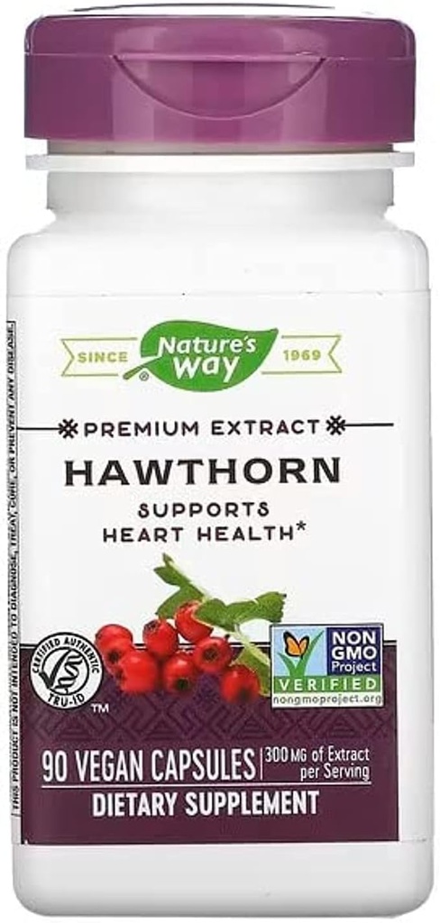 Via della natura Hawthorn Berries, 90 capsule (Pack of 2)