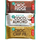 Bene! Snacks Keto Variety Pack Protein Bar, Vegan, Soy & Gluten Free, Basso Zucchero Meal Sostituzione, 10g Alta Proteina, Naturale Snack sano, Per Atleti & stili di vita attivi, 3g Tecnici Net, 12 Barre
