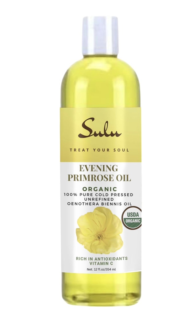 100% puro organico tutto naturale sera Primrose olio 12% GLA (12 oz)