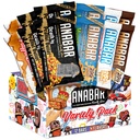 Anabar Protein Bar, The Protein-Packed Candy Bar, Best Tasting Protein Bar, No Sugar Alcohols, High Protein, Incredibilmente Delicious, 20 Grammi di Proteine (12 Bar, Variety Pack)