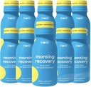 Più Labs Morning Recovery Natural Lemon Flavor Electrolyte & Milk Thistle Drink 10 Pack | Hydrate Mentre Drinking | Liquido altamente solubile DHM