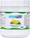 KALA HEALTH MSMPure Lime limone aromatizzato Coarse MSM Powder Flakes – MSM USA-Made per la salute comune, l'aspetto della pelle e il supporto per capelli e unghie – 2.2 lb, zolfo organico
