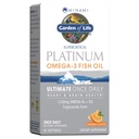 Giardino della vita Minami Supercritical Platinum Omega 3 Fish Oil Supplement - Arancione, 30 Softgels, Ultimate Una volta Daily Fish Oil Omega 3 per la salute del cuore e del cervello, 1100mg Omega-3s + 1.000 IU Vitamin D3