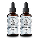 Liquid Nano Silver | Più assorbibile di Colloidal Silver | 10ppm | Twin Pack | 1oz Dropper