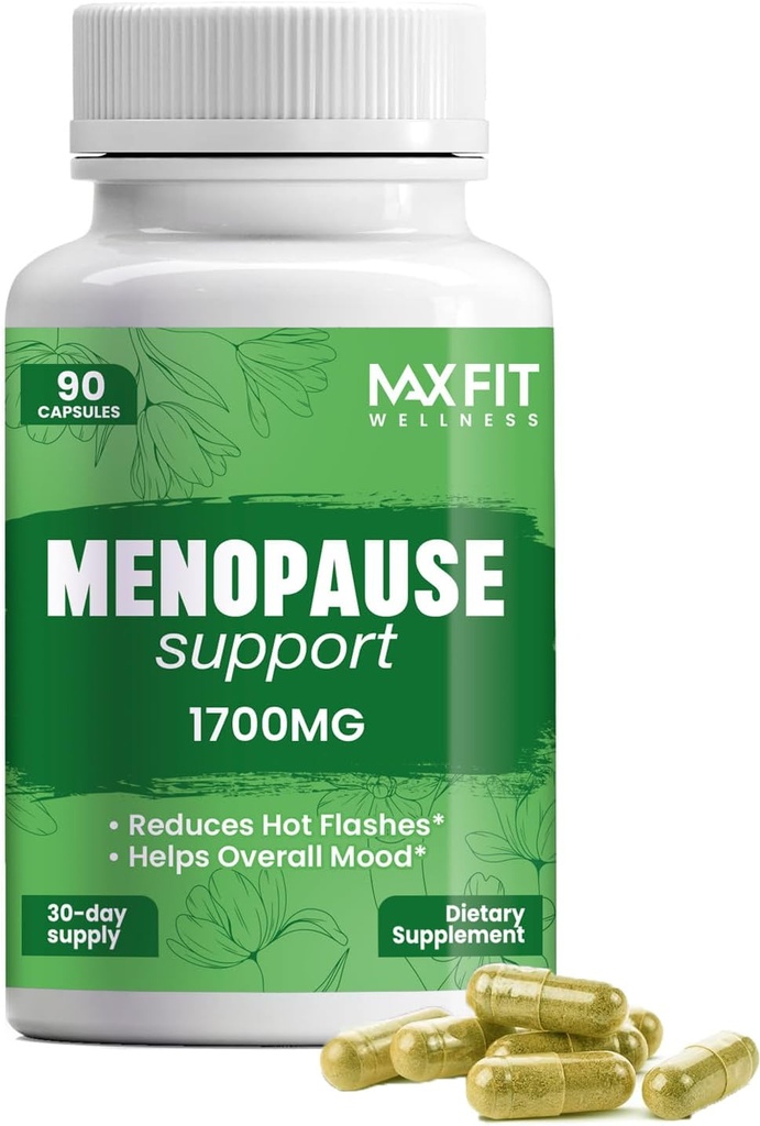 Menopausa integratori per le donne - naturale sollievo per i flash caldi. Maglioni di notte, perdita di peso & mood Swings - Supporto di bilanciamento dell'ormone & Perimenopause - Menopause Rilievo di flash caldo per le donne, 90 capsule