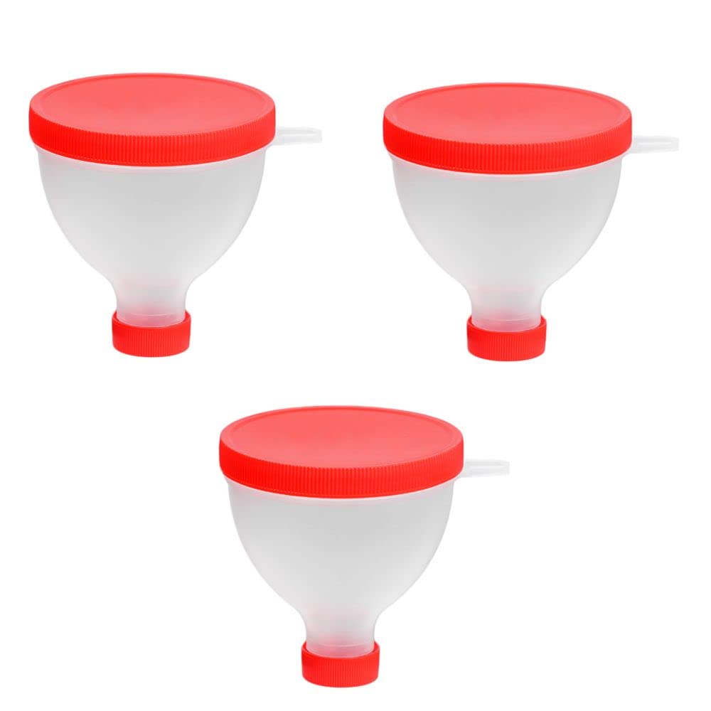 gofidin 3PCS 200ML Portable Protein Powder Funnel Portable Fill Funnel Gym Partner per Water Bottle Fitness Protein Shaker Contenitore di nutrizione