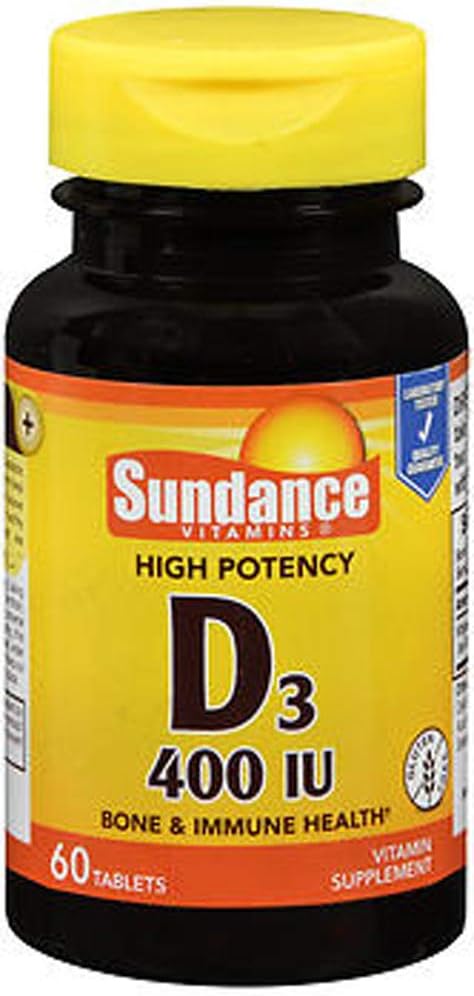 Vitamine SunDance D3 400 IU, 60 compresse ciascuno (2)