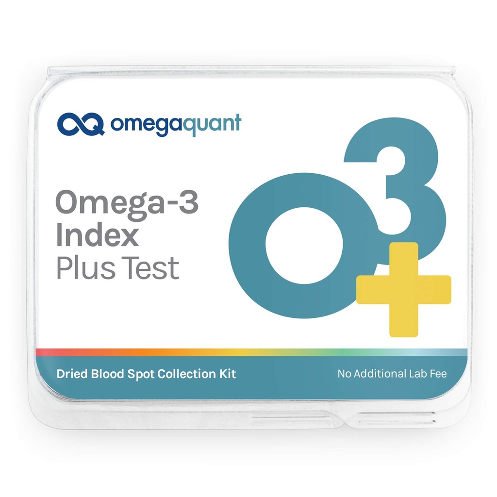 Omega Quant Omega-3 Index Plus Kit di prova - misura i livelli di sangue di Omega-3, Trans Fats, e Omega-6:Omega-3 Ratios | The Original Omega-3 Sangue Test Home Kit