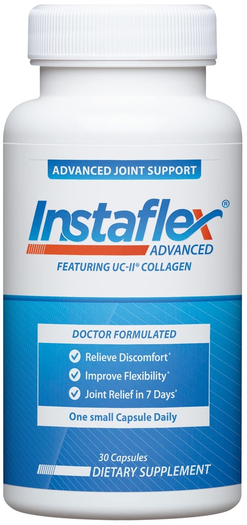 Instaflex Advanced Joint Support Supplement - Turmeric, Resveratrolo, Boswellia Serrata Extract, BioPerine, UC-II Collagen- 30 Count