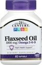 21st Century Flaxseed Oil 1000 mg Softgels, 60 Conte (22407)