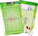 BETTERLINE Football Coaching Board doppio-sided Dry-Erase Clipboard per American Football Coachs - Viene con 2 penne cancellabili